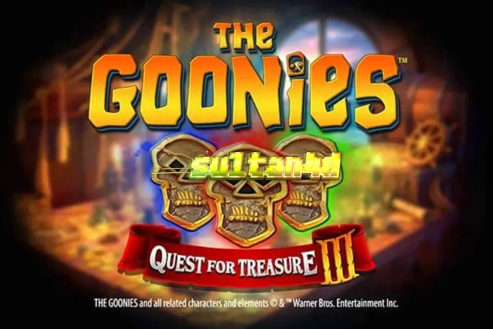 Tampilan visual slot The Goonies Quest for Treasure 3 dengan elemen petualangan klasik
